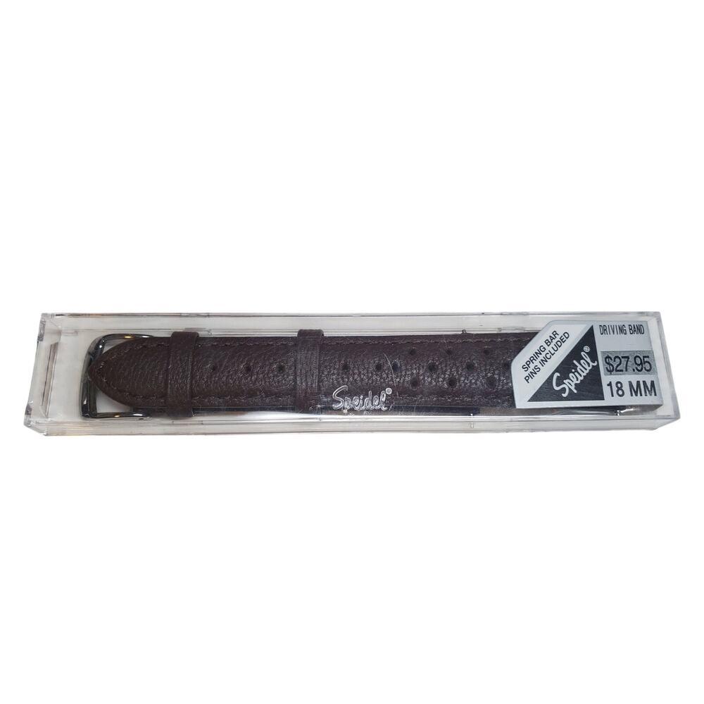 Speidel Watch Band - Driving Band Leather - BRN 18mm 5011-520
